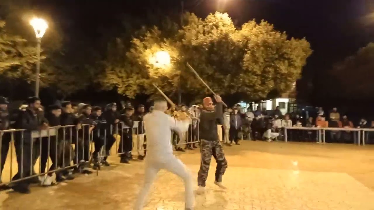 حفلة للعصا التقدليدية في مسرغين تحت اشراف الشيخ علي