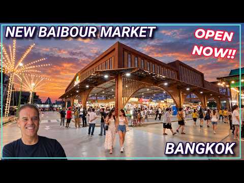 NEW Baibour Night Market Bangkok Street Food 🇹🇭 Thailand