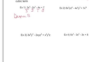 classifying Polynomials by Degree