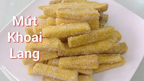 Cách làm mứt khoai dẻo thơm đón Tết