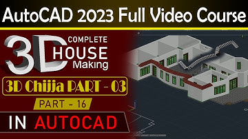 2D Plan convert to 3d | 3d House making | Part - 18 | AutoCAD 2022 Course | Engineer Tauseef Ullah