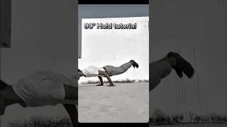 Calisthenics 90° Hold Tutorial 😰#impossible #calisthenics #skills #hardwork #fitness #shorts