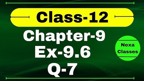 Class 12 Ex 9.6 Q7 Math | Chapter9 Class12 Math | Differential Equations | Ex 9.6 Q7 Class 12 Math