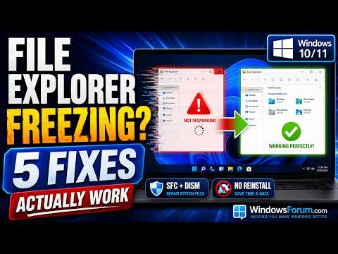 How to Fix File Explorer Not Responding or Crashing in Windows 10 & 11 (Full Guide)