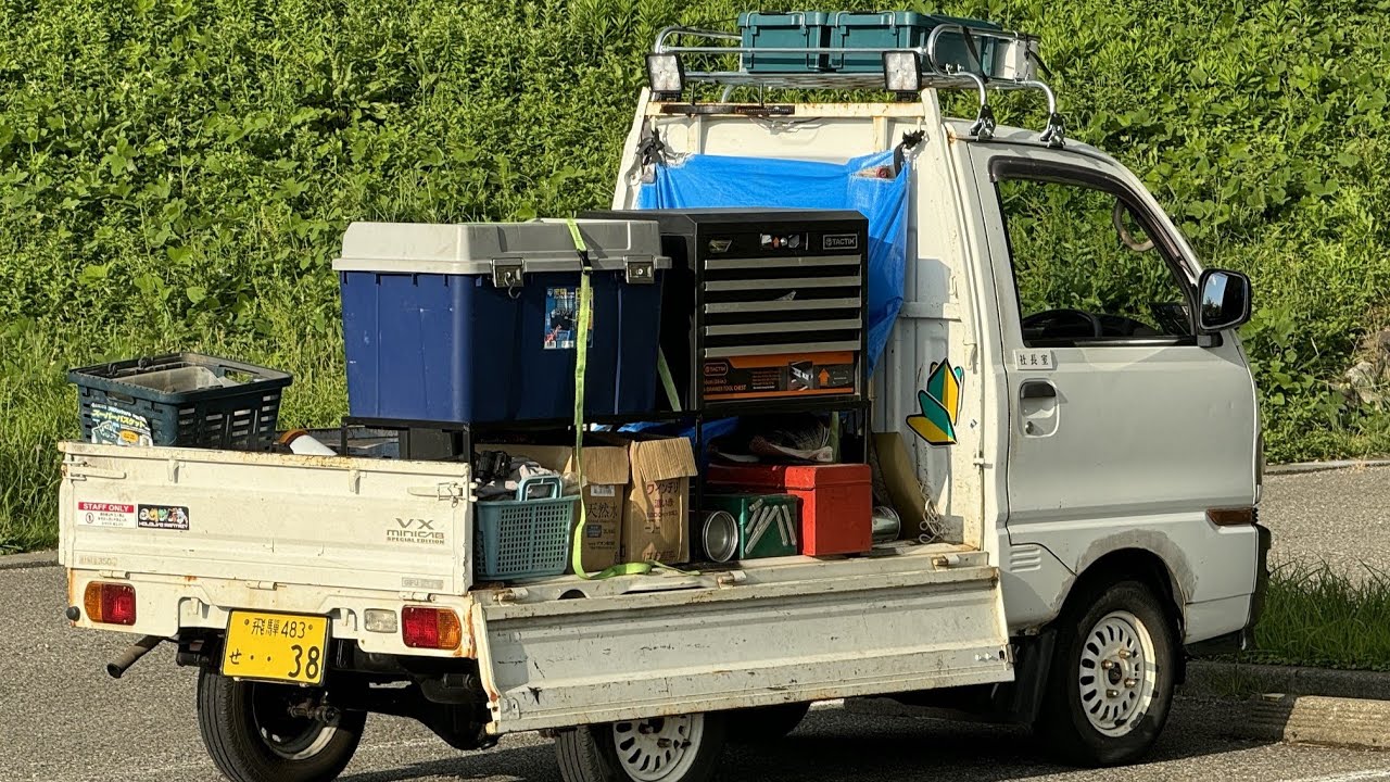 軽トラ改造】ミニキャブにルーフキャリアをつけてみた！あと荷台を 