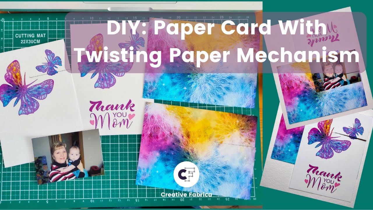 Card With Twisting Paper Mechanism YouTube