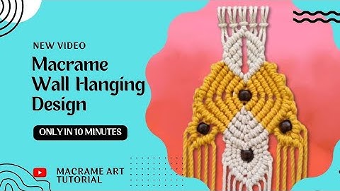 Beautiful Macrame Wall Decor Pattern | Macrame Wall Hanging Design Tutorial | DIY Macrame Wall Decor