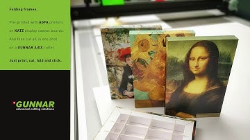 Cutting of folding frames on a GUNNAR AiOX Professional XL