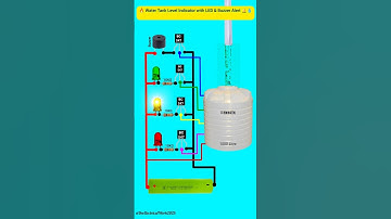 🔥 Water Tank Level Indicator with LED & Buzzer Alert | Simple BC547 Circuit | No Microcontroller