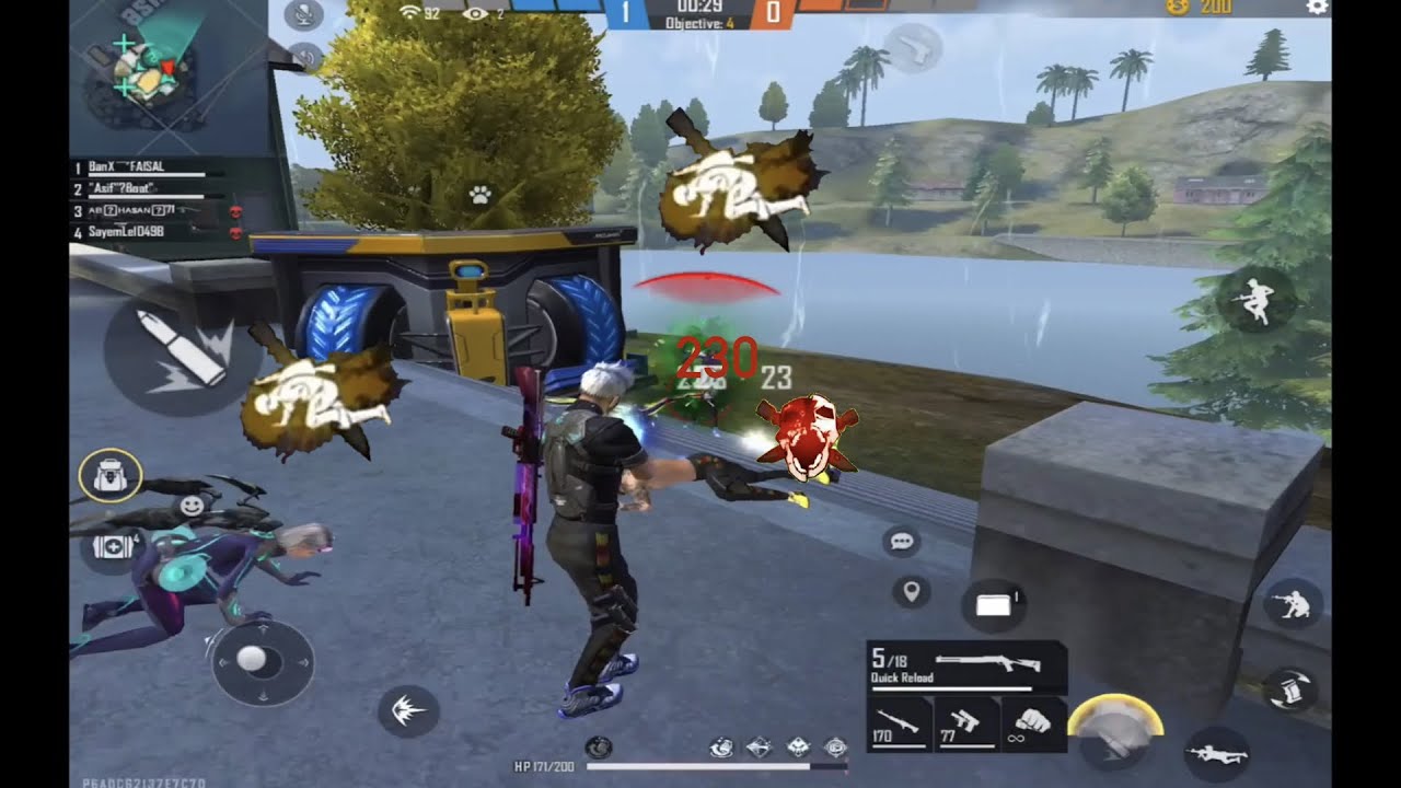 Max Evo Draco m1014 op headshot clash squad gameplay | Free fire clash squad m1014 video | BanPex