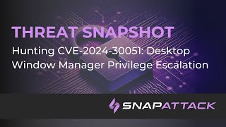 Hunting CVE-2024-30051: Desktop Window Manager Privilege Escalation | Threat SnapShot