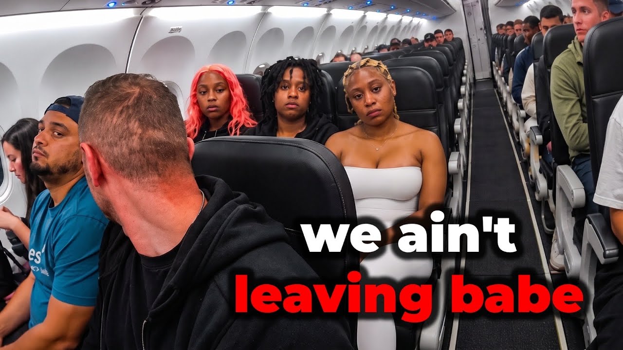 Entitled Sisters Think They Can Force There Way Into The Plane After Being Denied Boarding