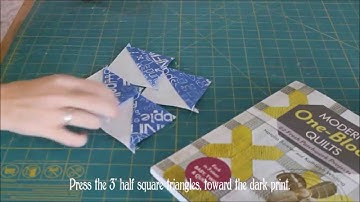 How To: Make Four Half Square Triangles From One Block
