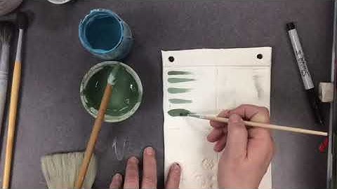 Basic Underglaze and Glaze Application