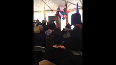 Renata Thomas Sings at Post Office Dedication for ...