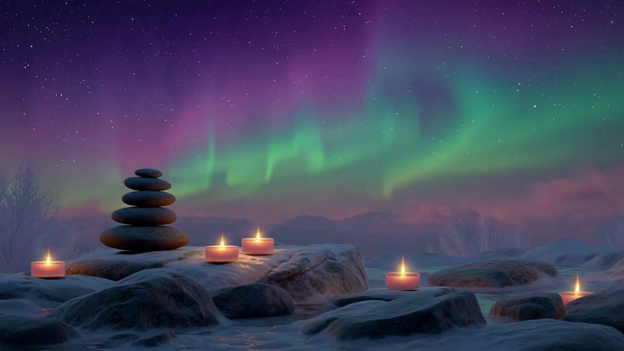 963Hz + 528Hz | CONNECTION TO UNIVERSE: Spiritual Sleep Music (Northern Lights)