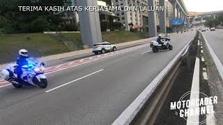 ESCORT POLICE OUTRIDER MOTORCADE TEAM CLEARANCE RIDER JSPT PDRM TRAFIK POLICE