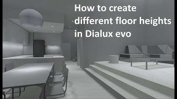 How to create different floor heights in Dialux evo