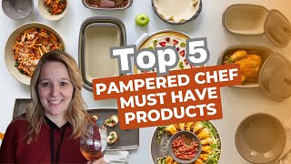 ⭐TOP 5 PAMPERED CHEF KITCHEN ITEMS / MAKING COOKING EASIER 🍽 LET THE TOOLS DO THE WORK