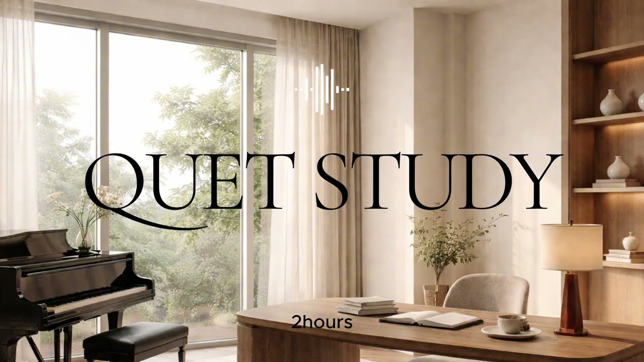 Calm Piano Music for Study & Cafe ☕ Soft Instrumental Focus