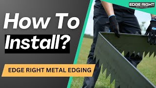 How to Install Edge Right Metal Edging: Bending, Curves & Easy Hammering! 🔨🌿