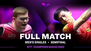 FULL MATCH | MA Long vs Alexis LEBRUN | MS SF | #WTTMacao 2023