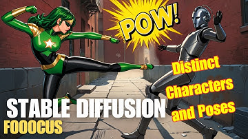Get Different Characters with Poses - Stable Diffusion - Fooocus