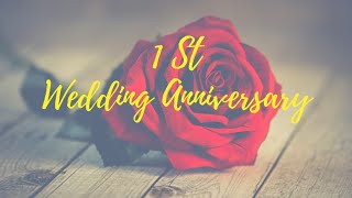 Video Wedding Anniversary ( Video Ucapan Ulang Tahun Pernikahan ke 1)