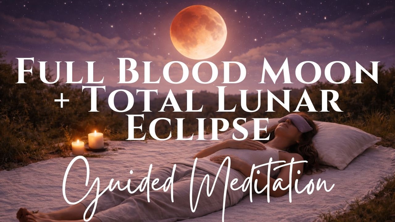 Blood Moon Meditation | March 2026 Total Lunar Eclipse Full Moon Release (35 Min)