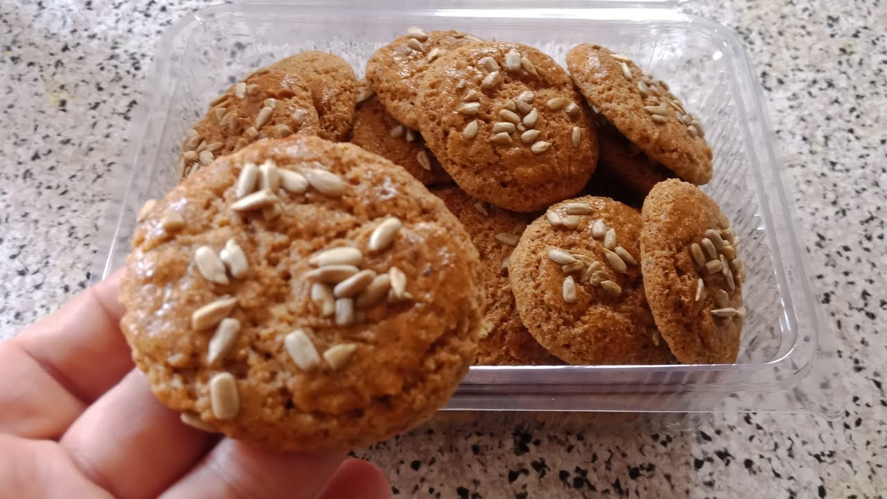 بيسكوي صحي بدقيق القمح الكامل بدون زبدة وبدون دقيق أبيض مقرمش ولذيذ