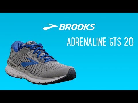 Brooks Adrenaline GTS 20 Blue Navy White Grey Men Running Shoe Sneaker 110307 1D