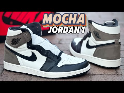 靴 Nike Air Jordan 1 High OG Mocha AJ1 Nike Air Jordan 1 High Mocha - 555088-105