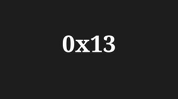 Solution to 0x13
