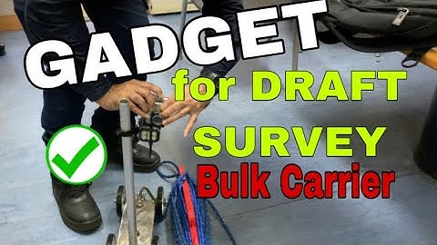 GADGET FOR CARGO DRAFT SURVEY