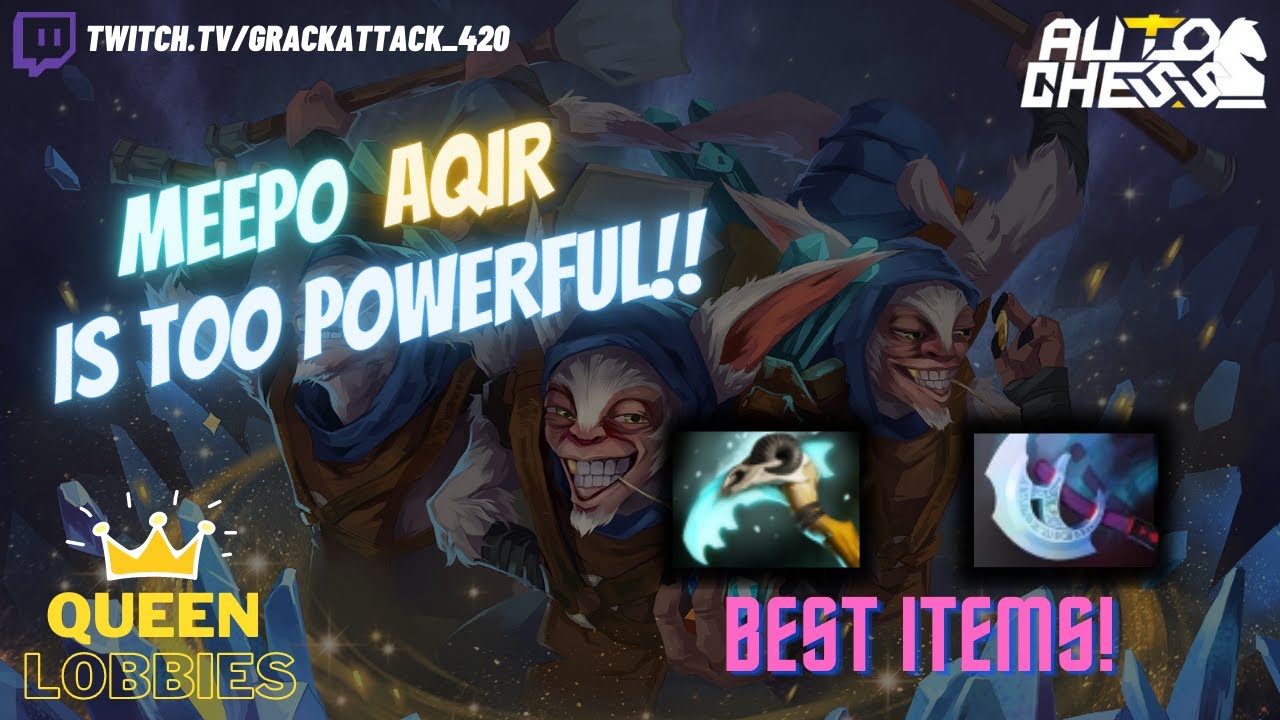 MEEPO STILL BROKEN IN THE META!!! (Dota Auto Chess)