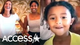Kobe & Vanessa Bryant's Toddler Crashes Sister's TikTok