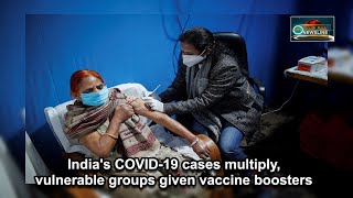 India's COVID-19 cases multiply, vulnerable groups given vaccine boosters