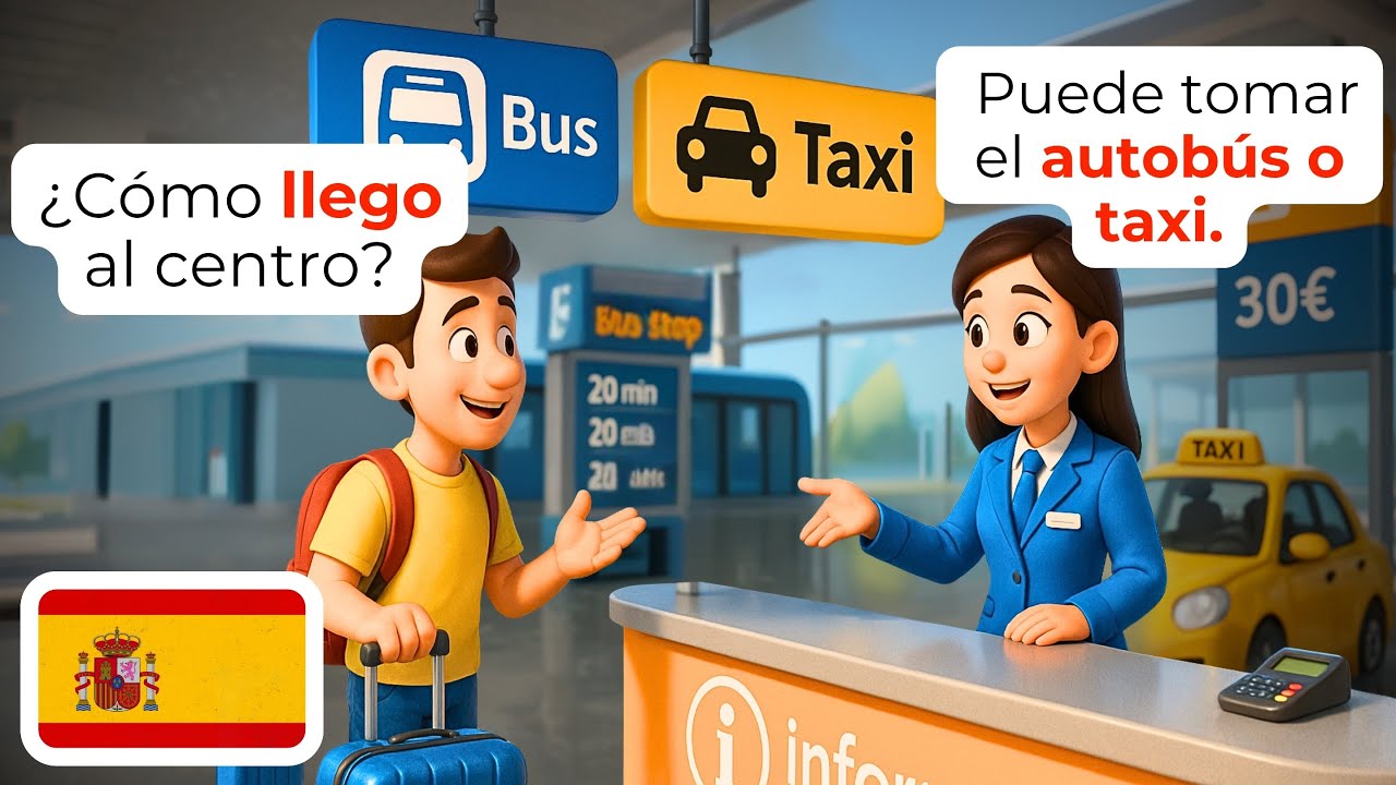 🇪🇸 Быстро Освой 15 Аэропортных Испанских Разговоров | A1-A2 | Учите Испанский