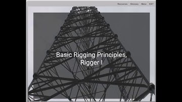 Basic Rigging Principles - Rigger I Course Preview