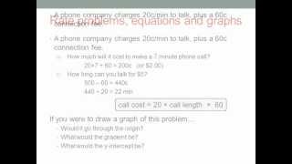Rate problems, equations and graphs