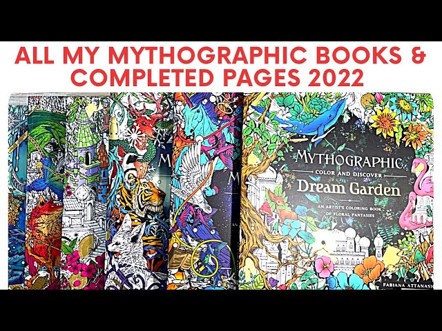 ALL My Mythographic Coloring Book Collection & Completed Pages