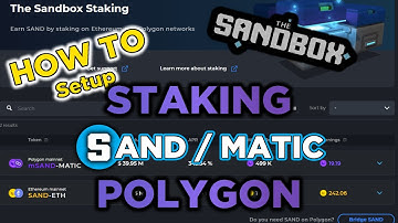 HOW TO Stake SAND On Polygon SAND/MATIC || SandBox Staking | Polygon Liquidity Mining To Yield mSand