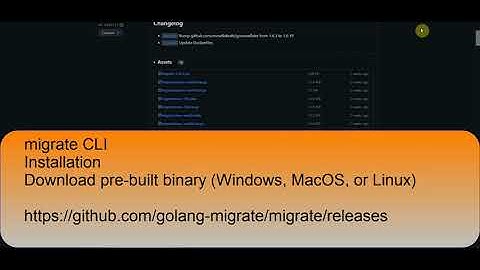 Install Golang Migrate on Windows