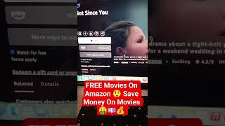 FREE Movies On Amazon 😲 Save Money On Movies 🤑💷💰 #shorts #free #movie  #amazon #savemoney