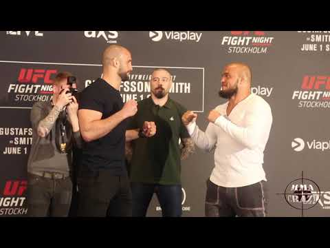 UFC Stockholm media day face offs