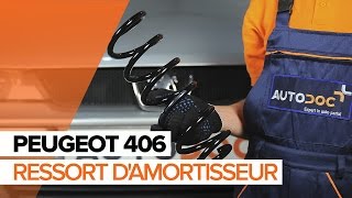 Remplacement Ressort de suspension PEUGEOT 406 : manuel d'atelier