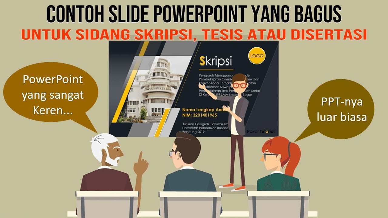 Contoh Power Point Yang Bagus Untuk Sidang Skripsi Dan Tesis Youtube