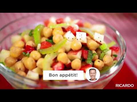 Vidéo: Salade De Pois Chiches, Melon Et Romarin