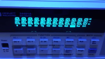 HP 34401A DMM startup problems