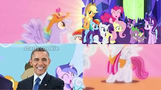 Ponies React To the 3 presidents vs ponyville 🥊(Uberduck)